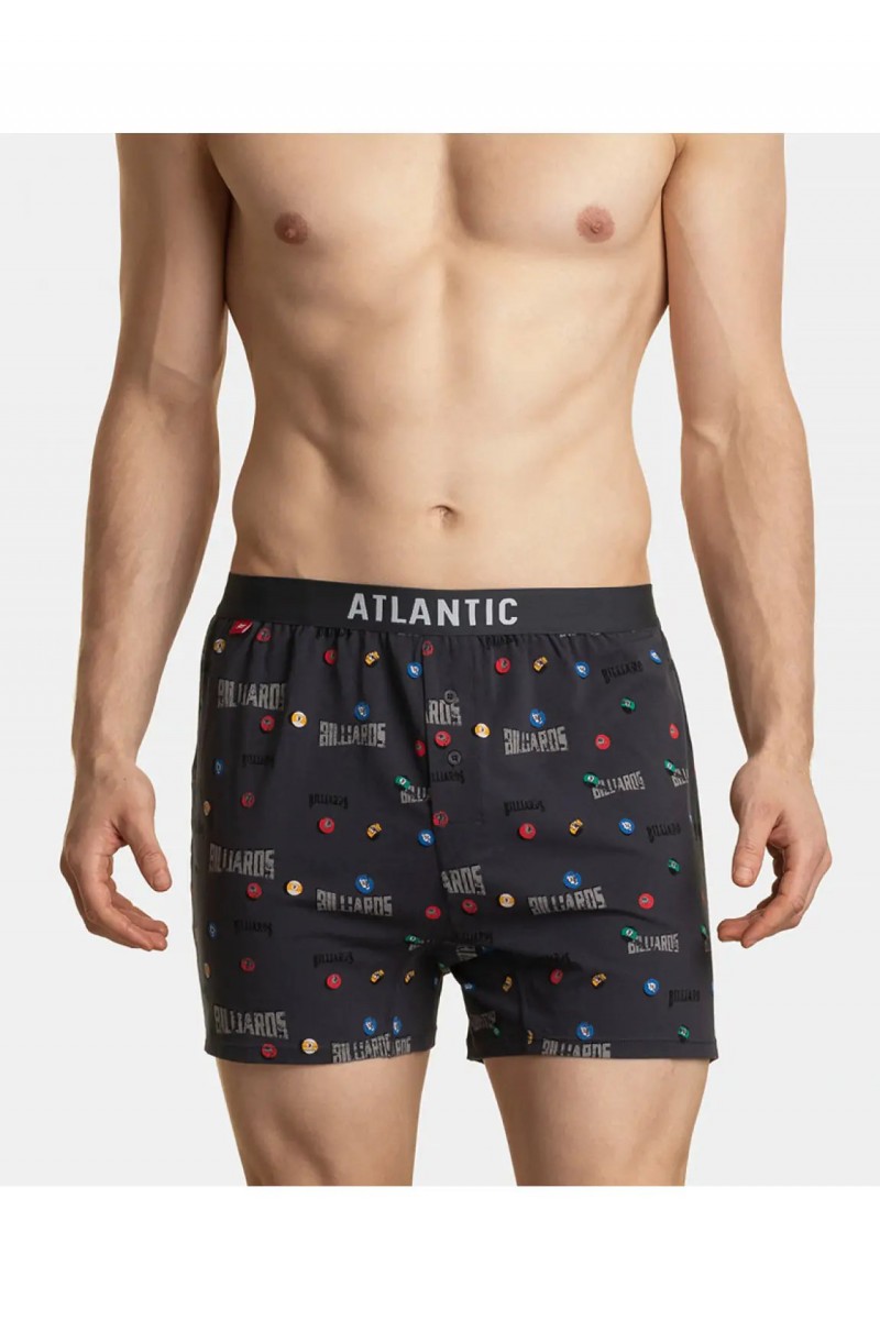 Труси чоловічі боксери ATLANTIC бавовна. Набір 2шт. 2MBX-025/01 т.синій/графітовий - LeConfort