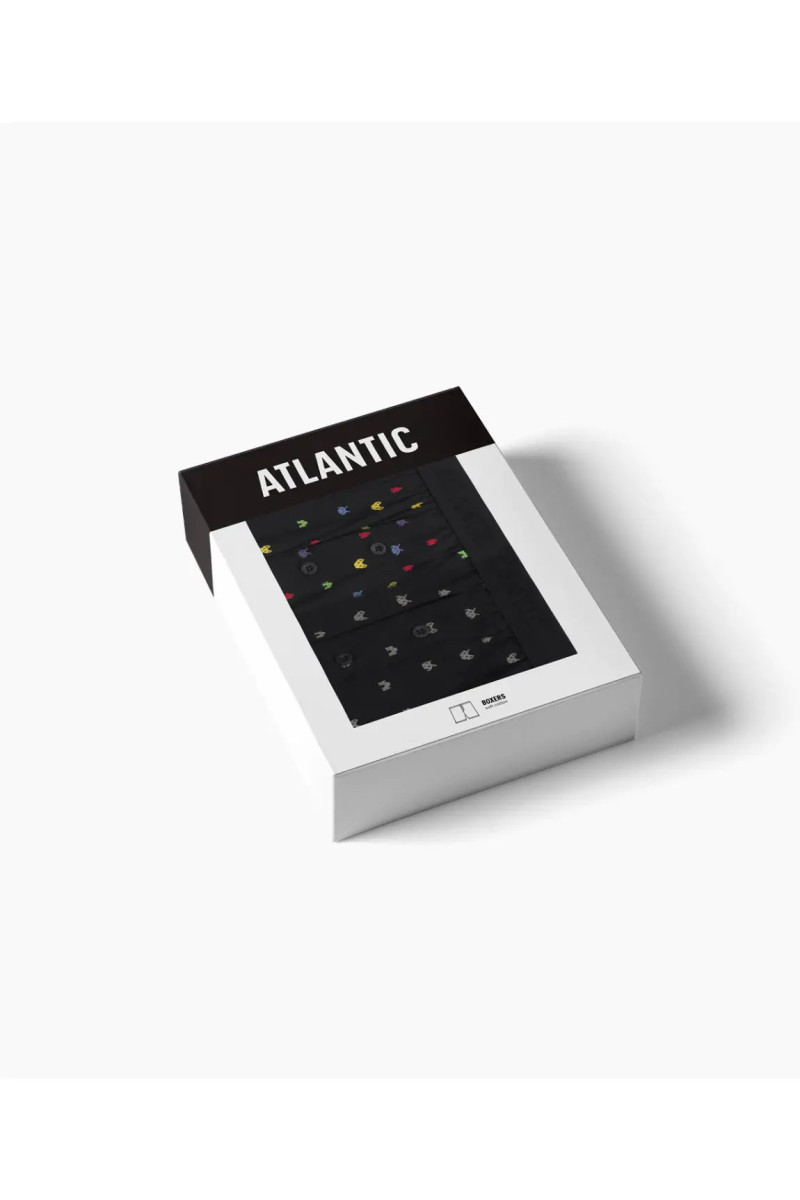 Труси чоловічі боксери ATLANTIC бавовна. Набір 2шт. 2MBX-055 чорний - LeConfort