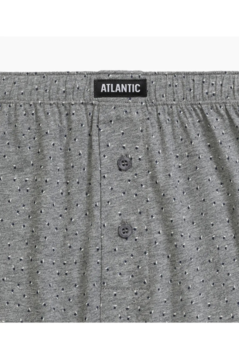 Труси чоловічі боксери ATLANTIC бавовна. Набір 2шт. 2MBX-061 т.синій/сірий меланж - LeConfort