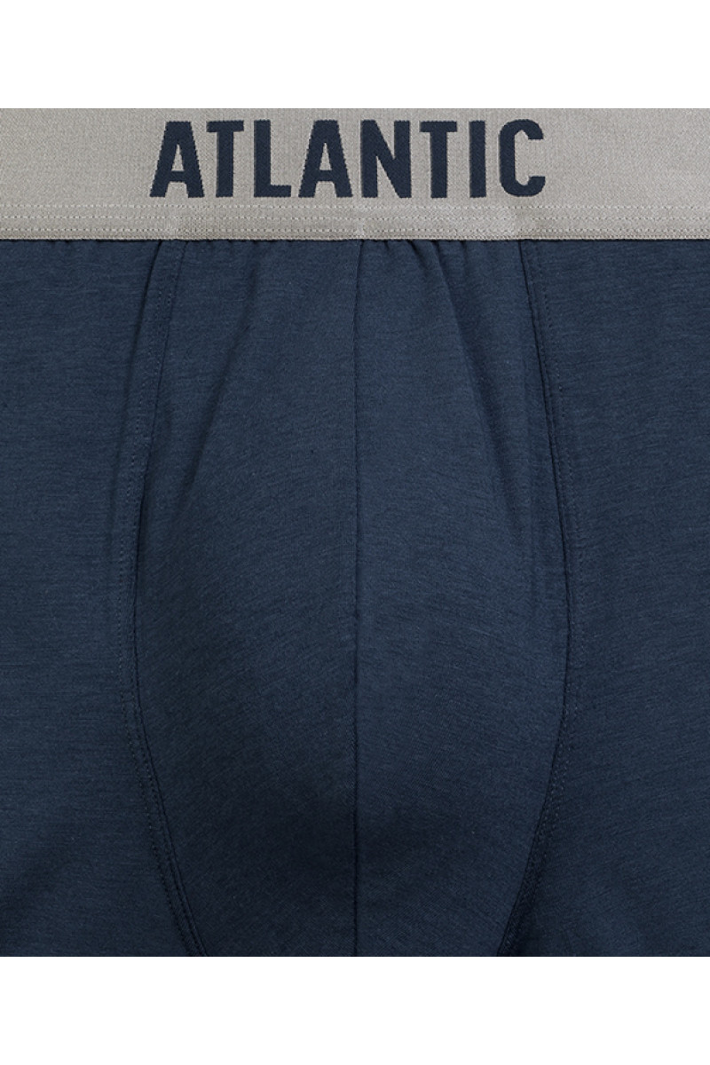 Трусы мужские шорты ATLANTIC пима хлопок. Набор 2шт. 2MH-1203 синий - LeConfort