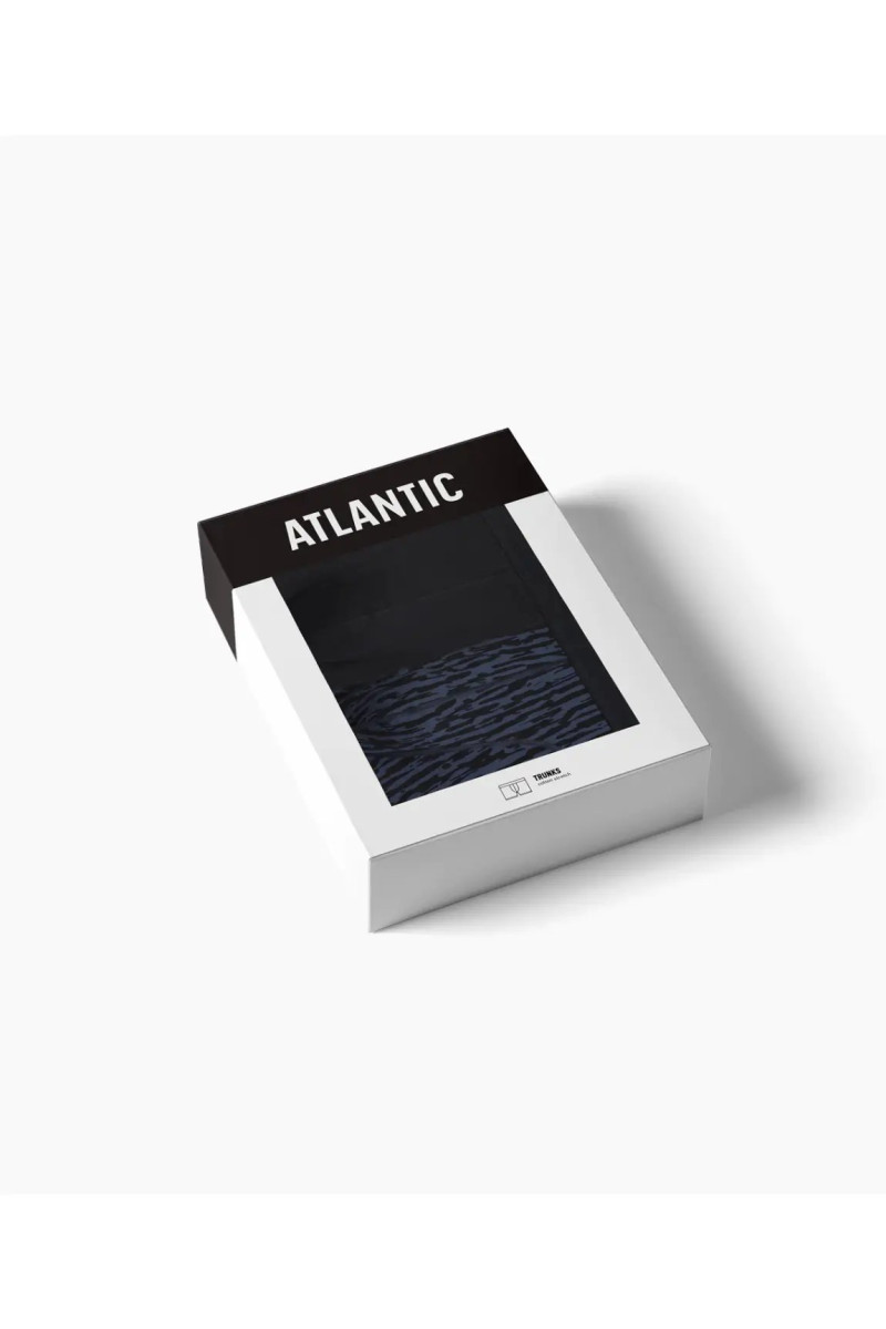 Труси чоловічі шорти ATLANTIC бавовна. Набір 2шт. 2MH-175 чорний/графітовий - LeConfort