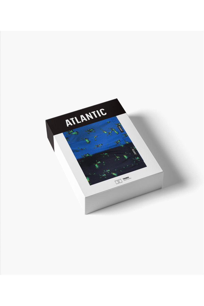 Труси чоловічі шорти ATLANTIC бавовна. Набір 2шт. 2MHH-006 т.синій/т.блакитний - LeConfort