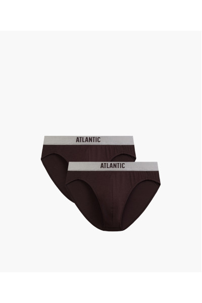 Труси чоловічі спорт ATLANTIC піма бавовна. Набір 2шт. 2MP-1589 коричневий