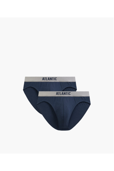 Труси чоловічі спорт ATLANTIC піма бавовна. Набір 2шт. 2MP-1589 синій