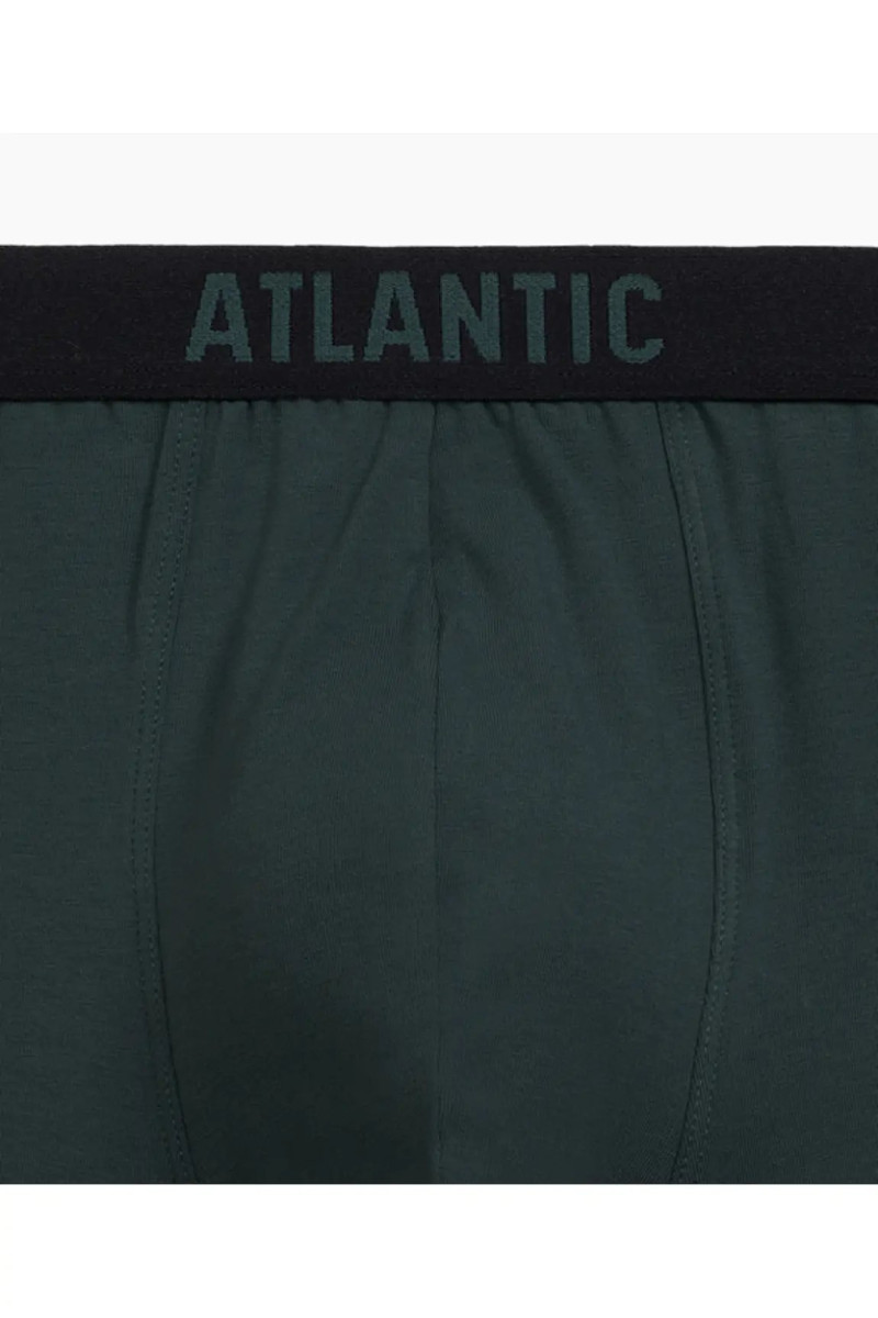 Труси чоловічі шорти ATLANTIC бавовна. Набір 3шт. 3MH-011 чорний/смарагдовий/каберне - LeConfort