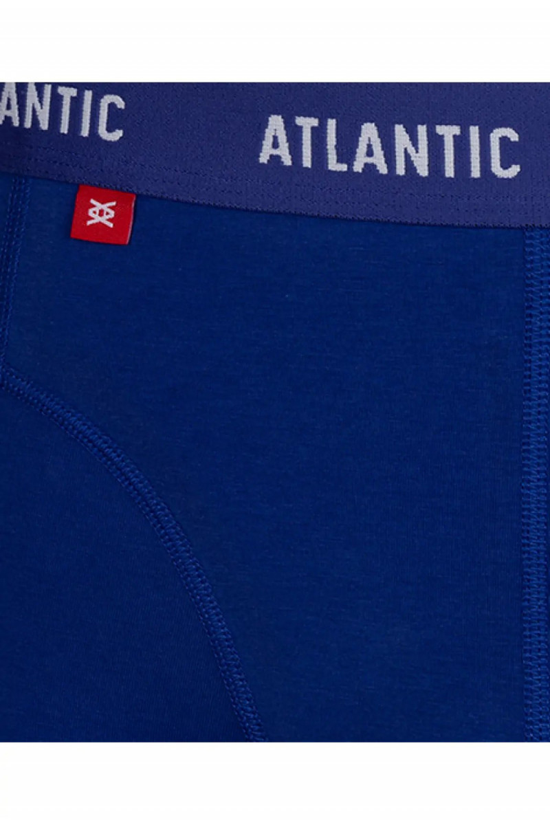 Трусы мужские шорты ATLANTIC хлопок. Набор 3шт. 3MH-047/01 оранжевый/ультрамарин/т.синий - LeConfort