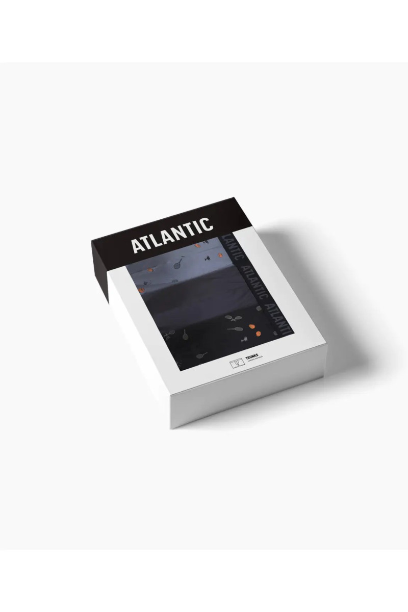 Труси чоловічі шорти ATLANTIC бавовна. Набір 3шт. 3MH-050 чорний/графітовий/блакитний - LeConfort