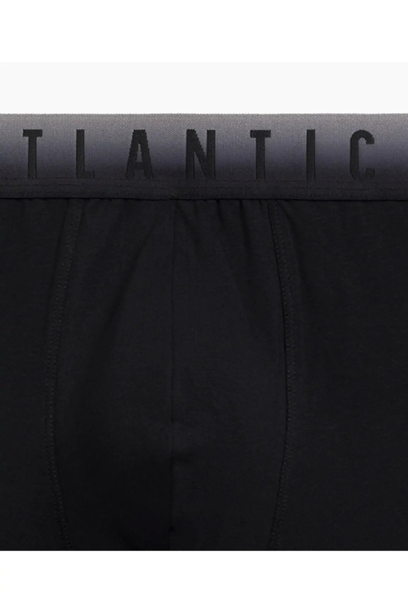 Трусы мужские шорты ATLANTIC хлопок. Набор 3шт. 3MH-052 черный/изумрудный/каберне - LeConfort