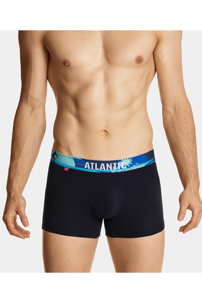Трусы мужские шорты ATLANTIC хлопок. Набор 3шт. 3MH-164  GRA/NIEC/NIE - LeConfort