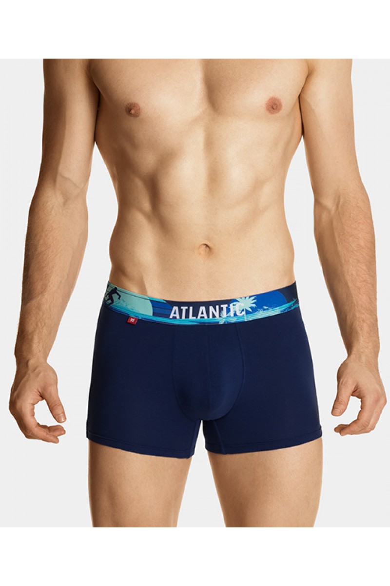 Трусы мужские шорты ATLANTIC хлопок. Набор 3шт. 3MH-164  GRA/NIEC/NIE - LeConfort