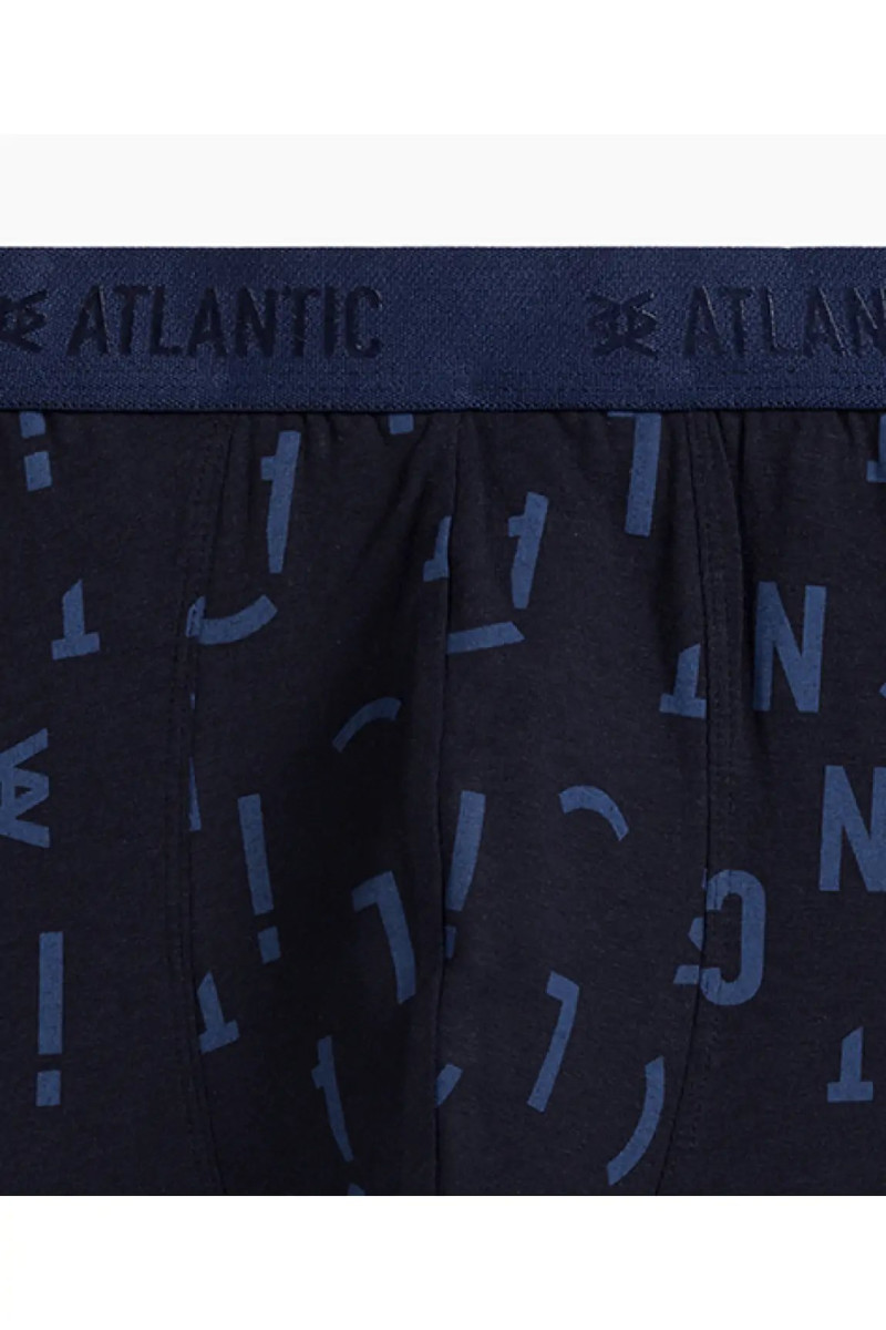 Труси чоловічі шорти ATLANTIC бавовна. Набір 3шт. 3MH-182 синій/т.синій/т.блакитний - LeConfort