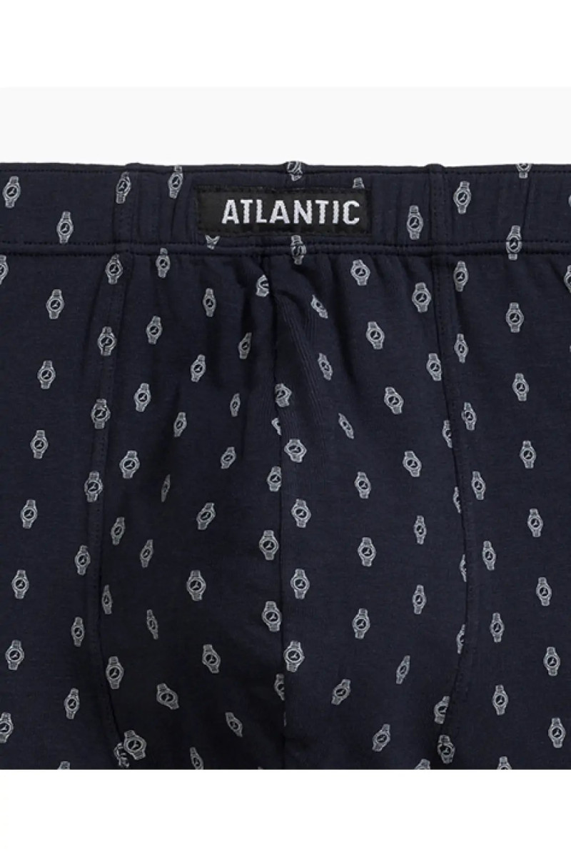 Труси чоловічі шорти ATLANTIC бавовна. Набір 3шт. 3MH-195 т.синій/блакитний/сірий - LeConfort