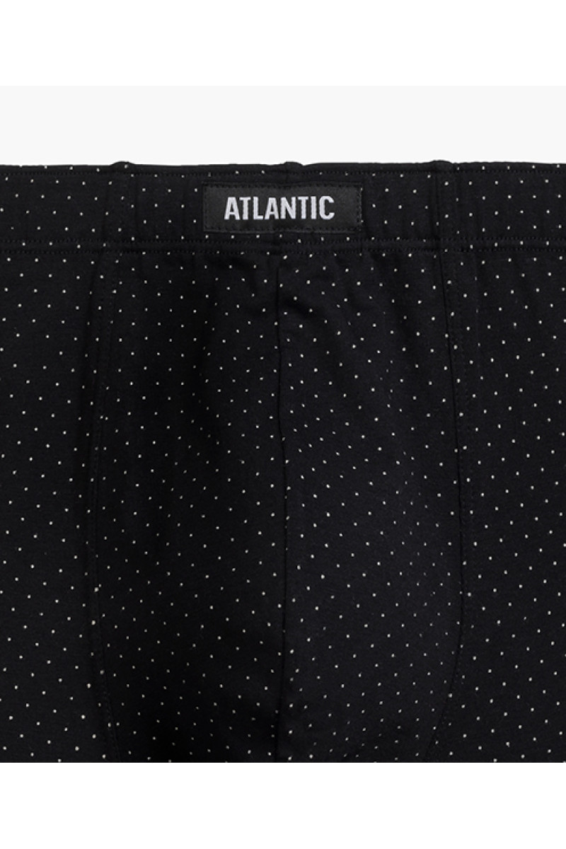 Трусы мужские шорты ATLANTIC хлопок. Набор 3шт. 3MH-196 черный/изумрудный/черный - LeConfort