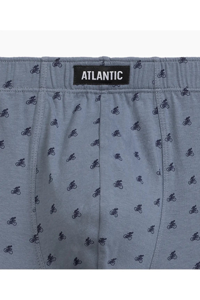 Труси чоловічі шорти ATLANTIC бавовна. Набір 3шт. 3MH-198  т.синій/блакитний/сірий - LeConfort