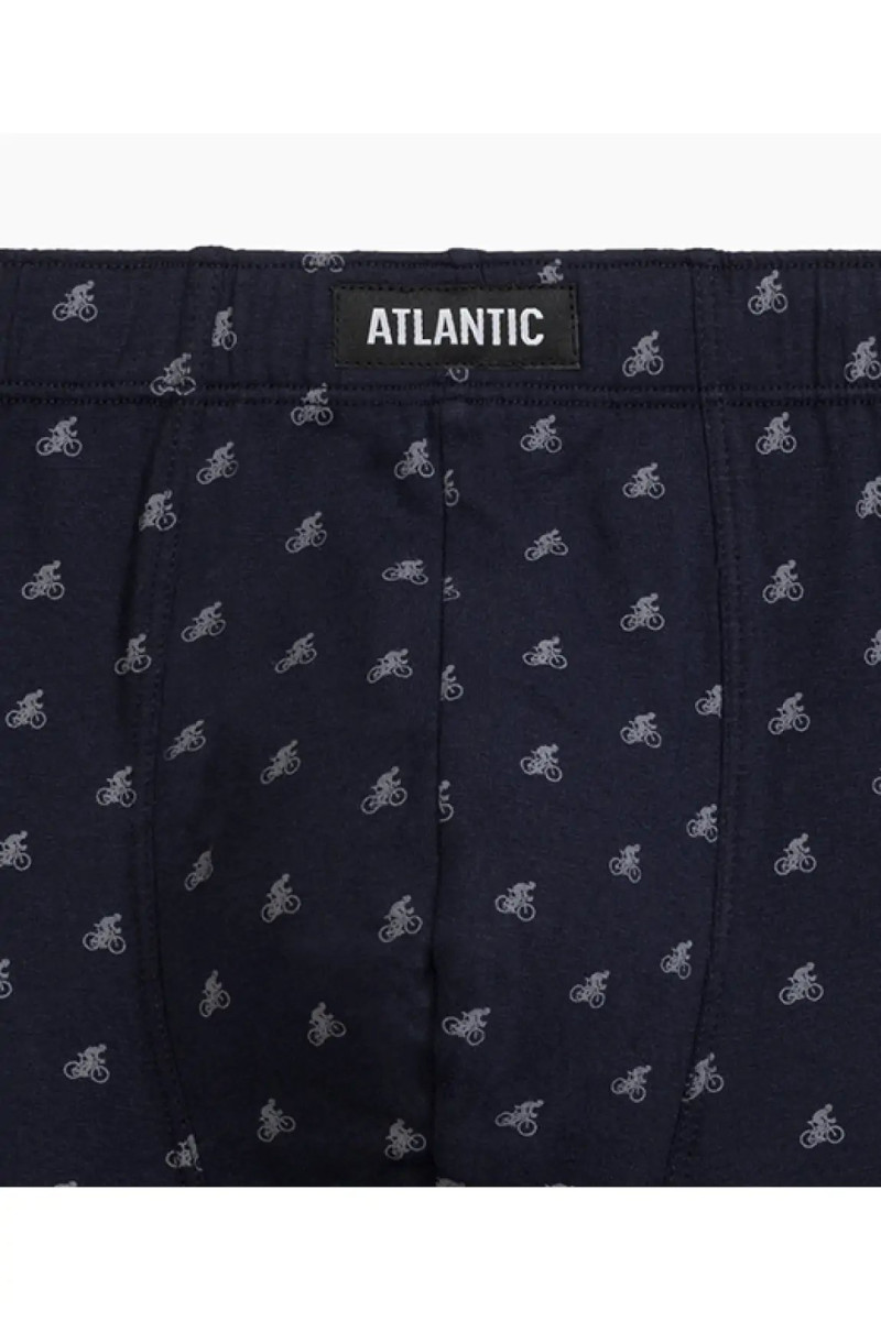 Труси чоловічі шорти ATLANTIC бавовна. Набір 3шт. 3MH-198  т.синій/блакитний/сірий - LeConfort