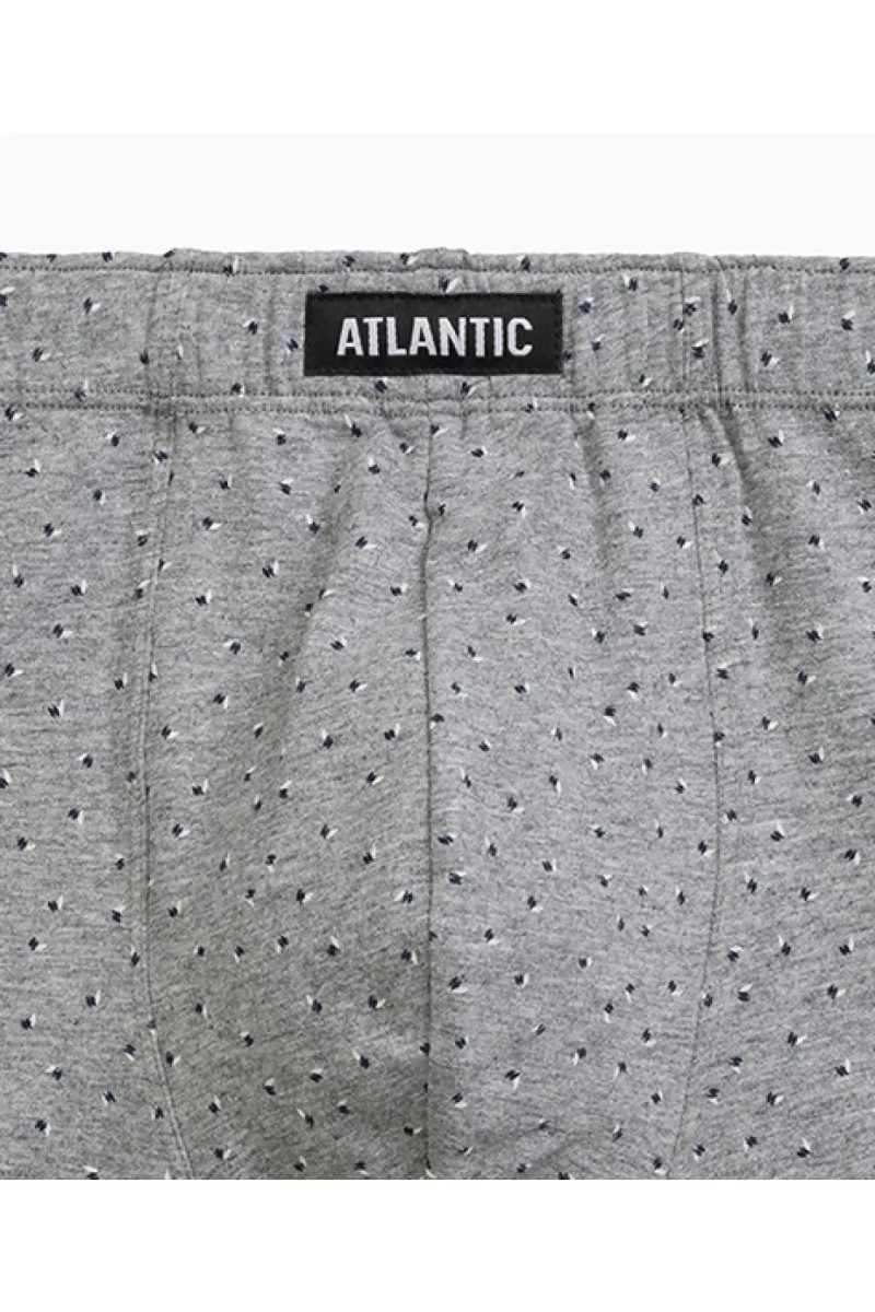Труси чоловічі шорти ATLANTIC бавовна. Набір 3шт. 3MH-199 т.синій/синій/сірий меланж - LeConfort