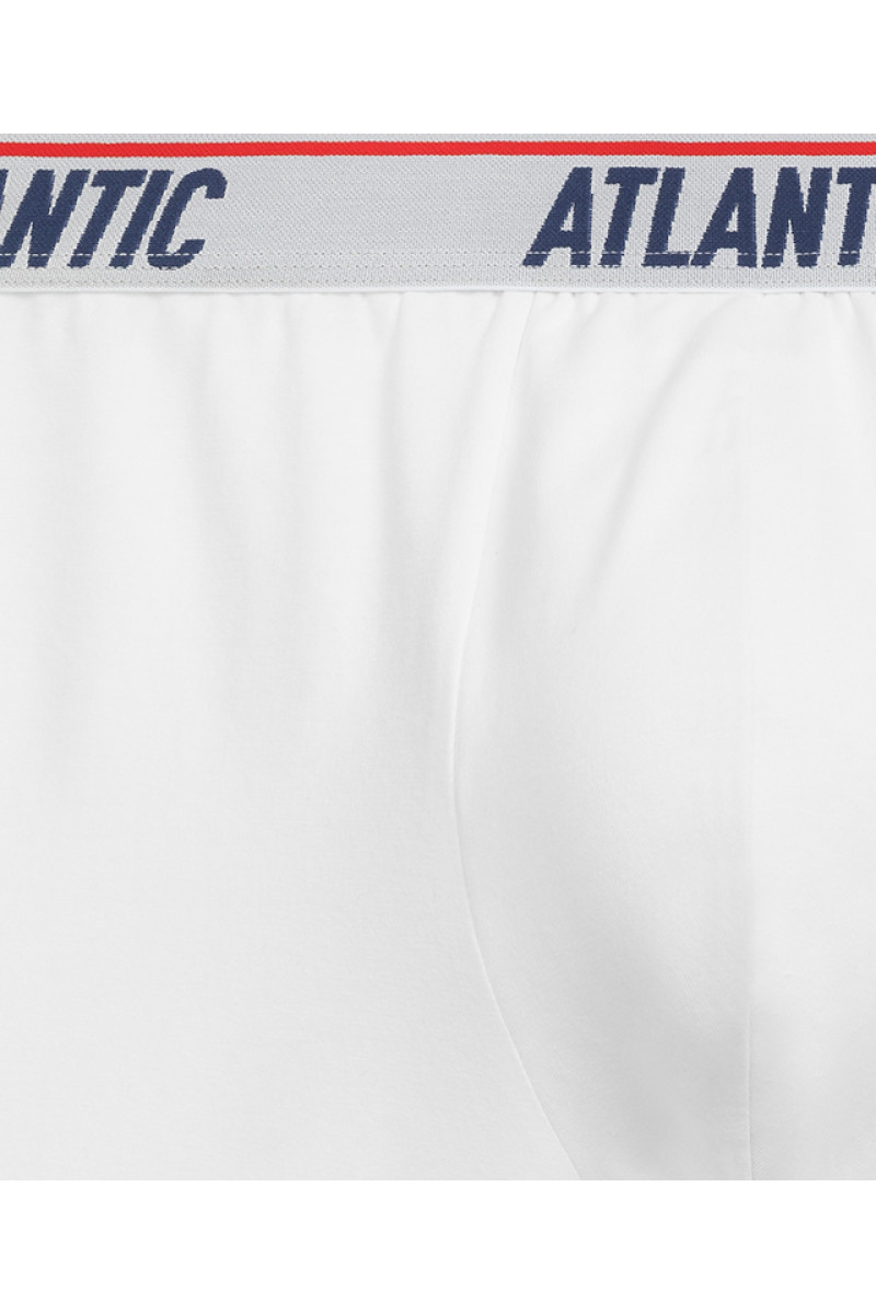 Трусы мужские шорты ATLANTIC хлопок. Набор 3шт. 3MH-237 белый - LeConfort