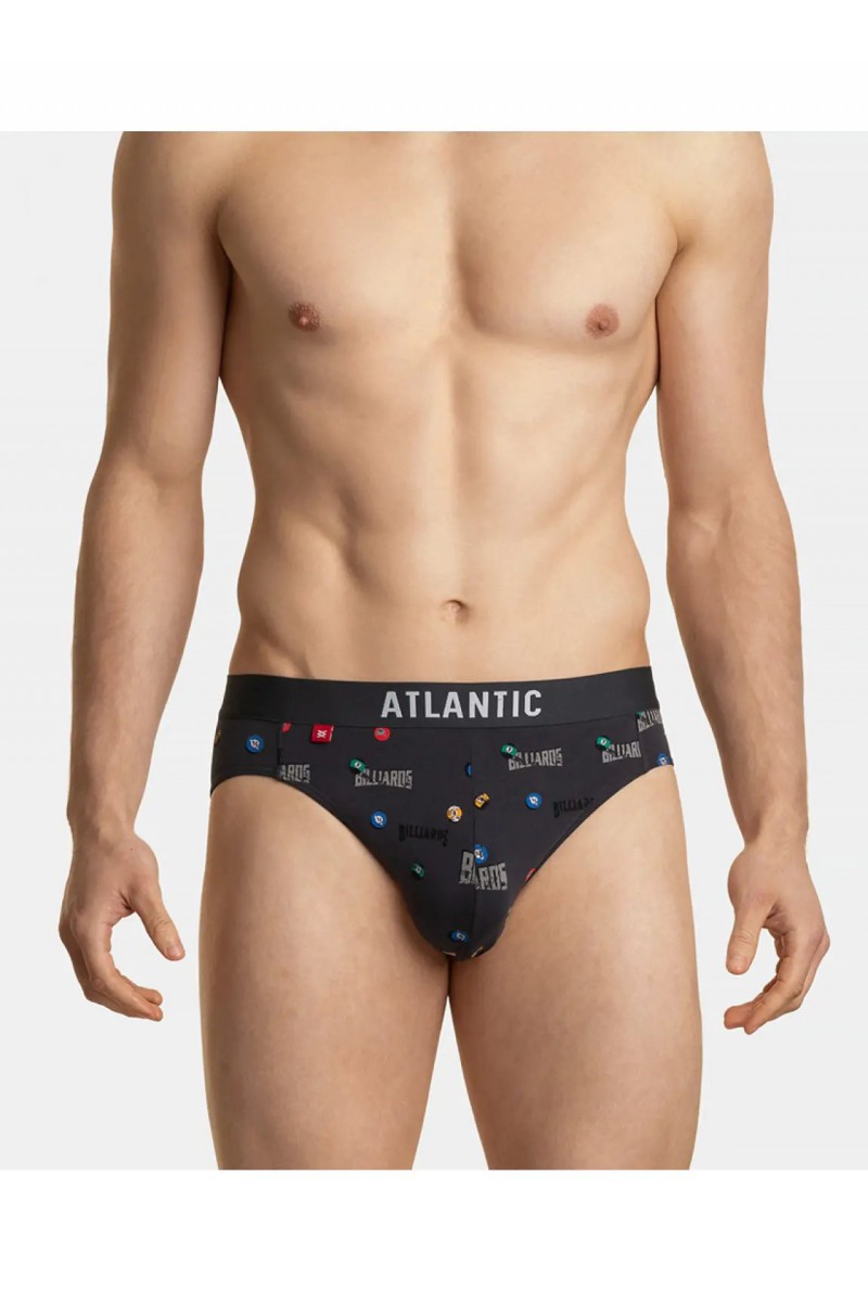 Трусы мужские спорт ATLANTIC хлопок. Набор 3шт. 3MP-094/03 т.синий/графитовый/т.голубой - LeConfort