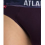 Трусы мужские спорт ATLANTIC хлопок. Набор 3шт. 3MP-139 черный/графитовый/фиолетовый. - LeConfort
