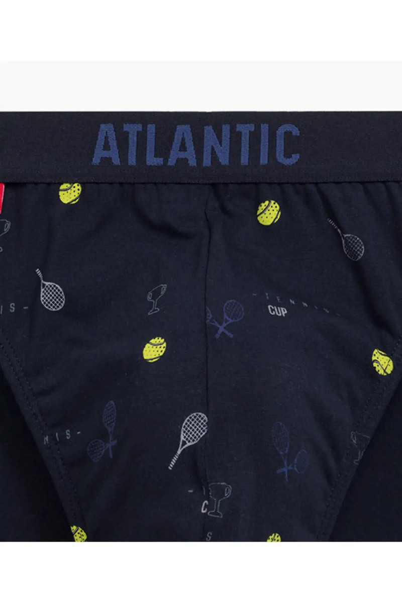 Трусы мужские спорт ATLANTIC хлопок. Набор 3шт. 3MP-171 т.синий - LeConfort