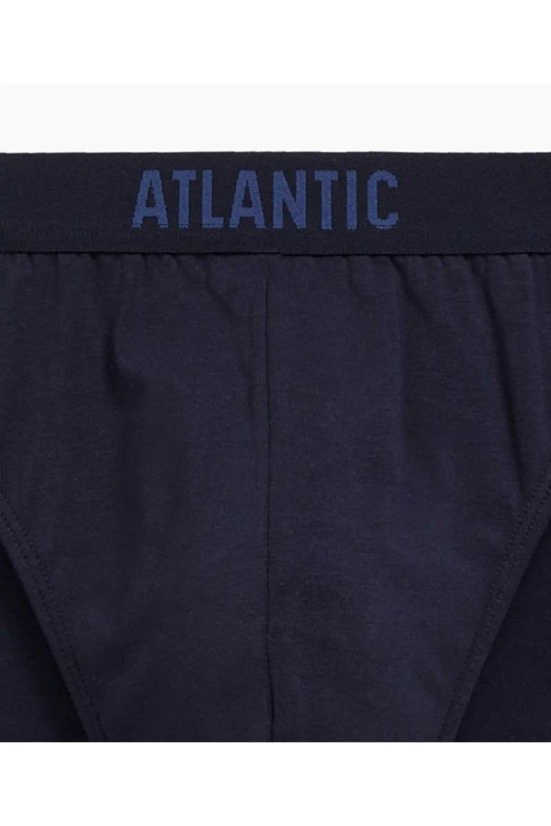 Трусы мужские спорт ATLANTIC хлопок. Набор 3шт. 3MP-171 т.синий - LeConfort