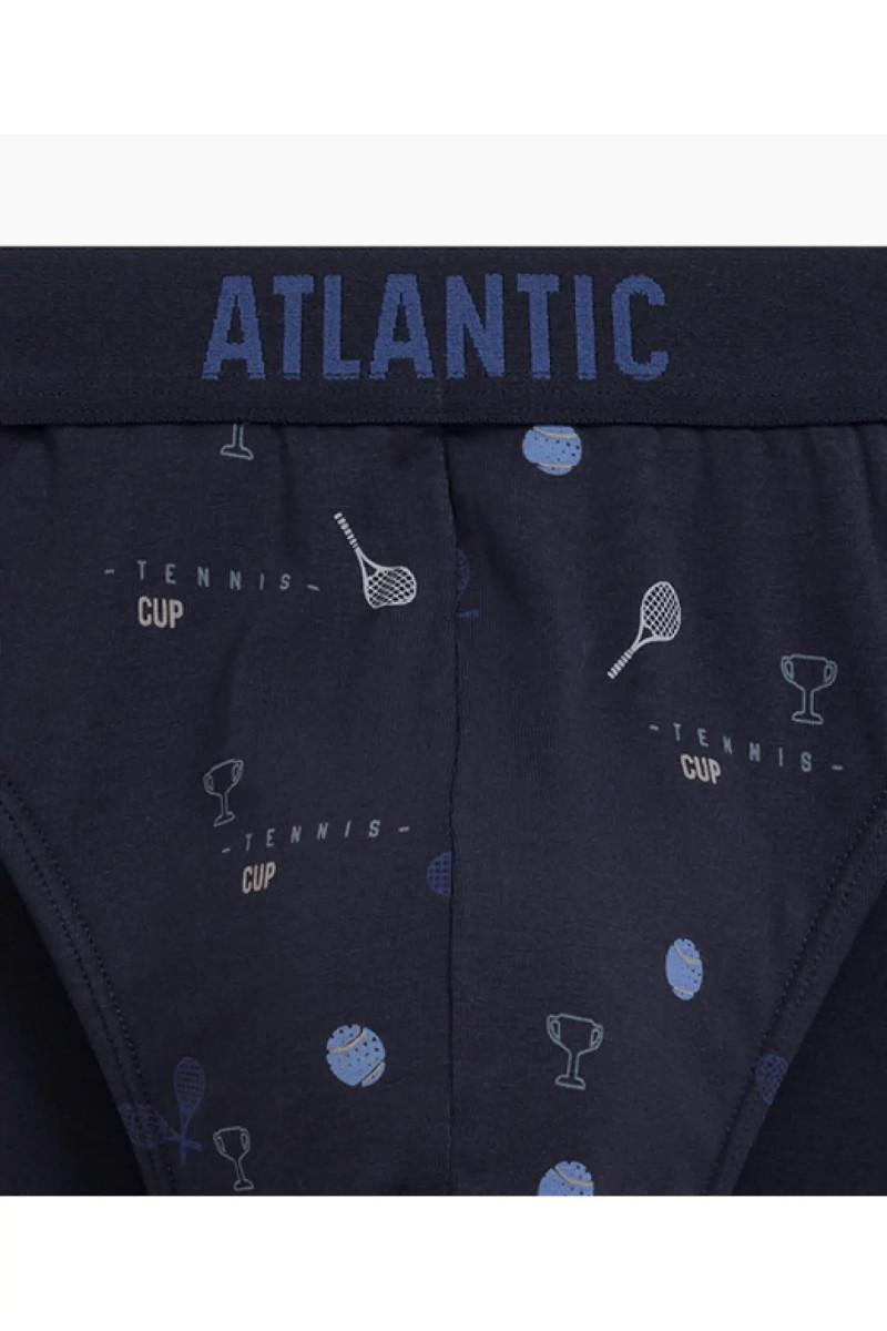Трусы мужские спорт ATLANTIC хлопок. Набор 3шт. 3MP-171 т.синий - LeConfort