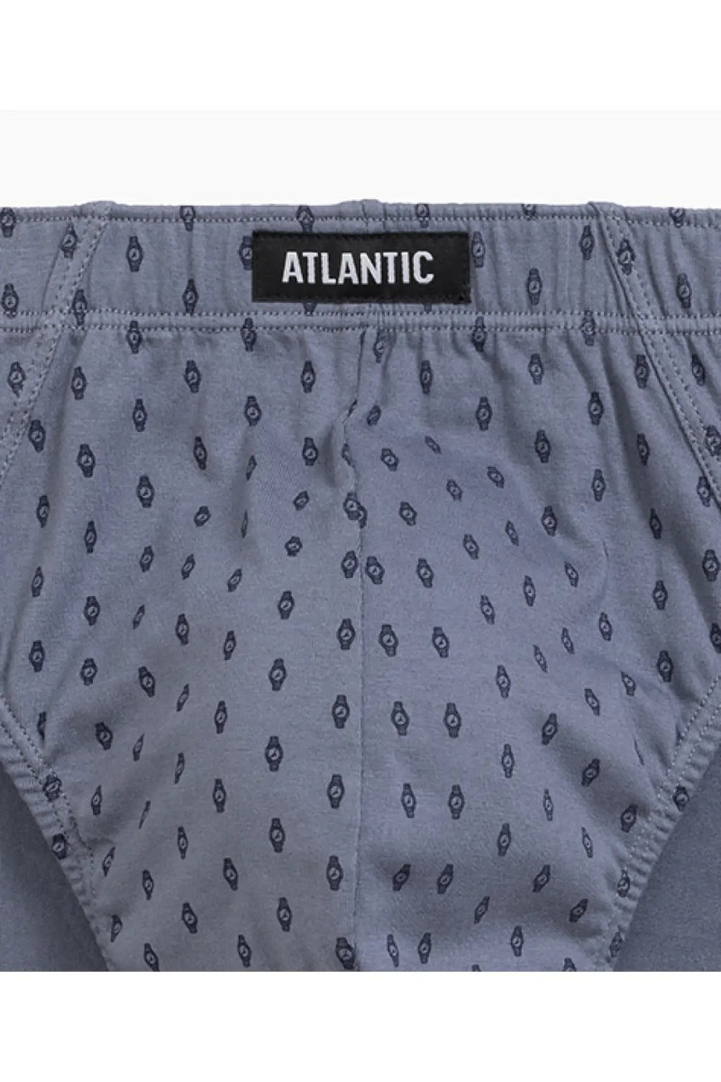 Труси чоловічі спорт ATLANTIC бавовна. Набір 3шт. 3MP-177 т.синій/блакитний/сірий - LeConfort