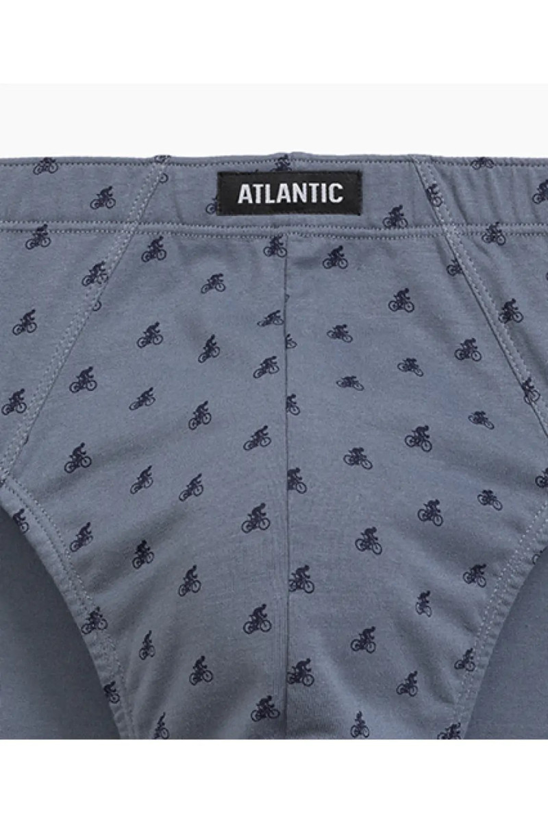 Трусы мужские классика ATLANTIC хлопок. Набор 3шт. 3MP-180 т.синий/голубой/серый - LeConfort