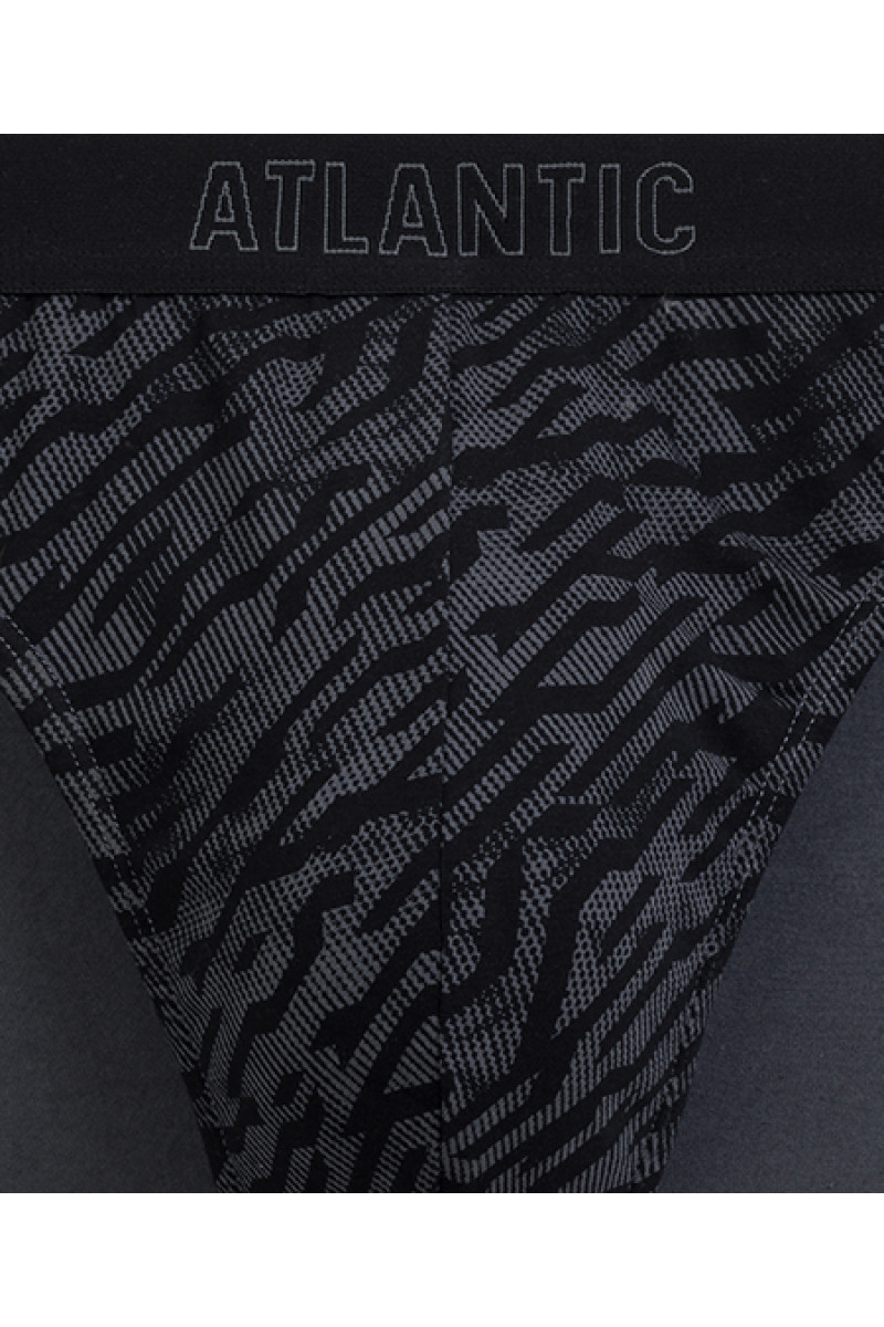Труси чоловічі спорт ATLANTIC бавовна. Набір 3шт. 3MP-222 графітовий/т.синій/індиго - LeConfort