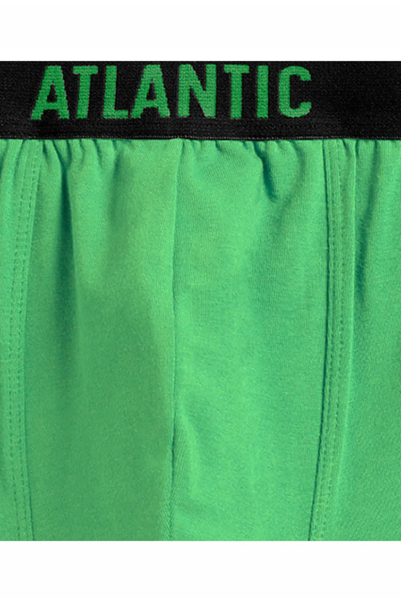 Трусы мужские шорты ATLANTIC хлопок. Набор 5шт. 5SMH-004 зеленый/фиолетовый/т.голубой/графитовый/черный - LeConfort
