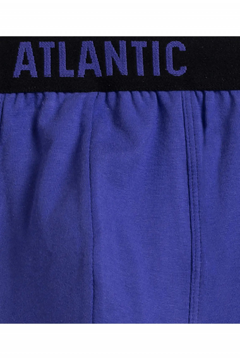 Трусы мужские шорты ATLANTIC хлопок. Набор 5шт. 5SMH-004 зеленый/фиолетовый/т.голубой/графитовый/черный - LeConfort