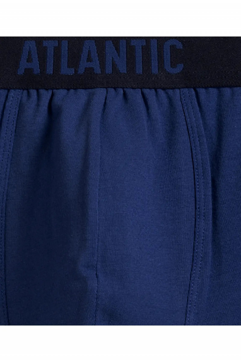 Трусы мужские шорты ATLANTIC хлопок. Набор 5шт. 5SMH-004 зеленый/фиолетовый/т.голубой/графитовый/черный - LeConfort