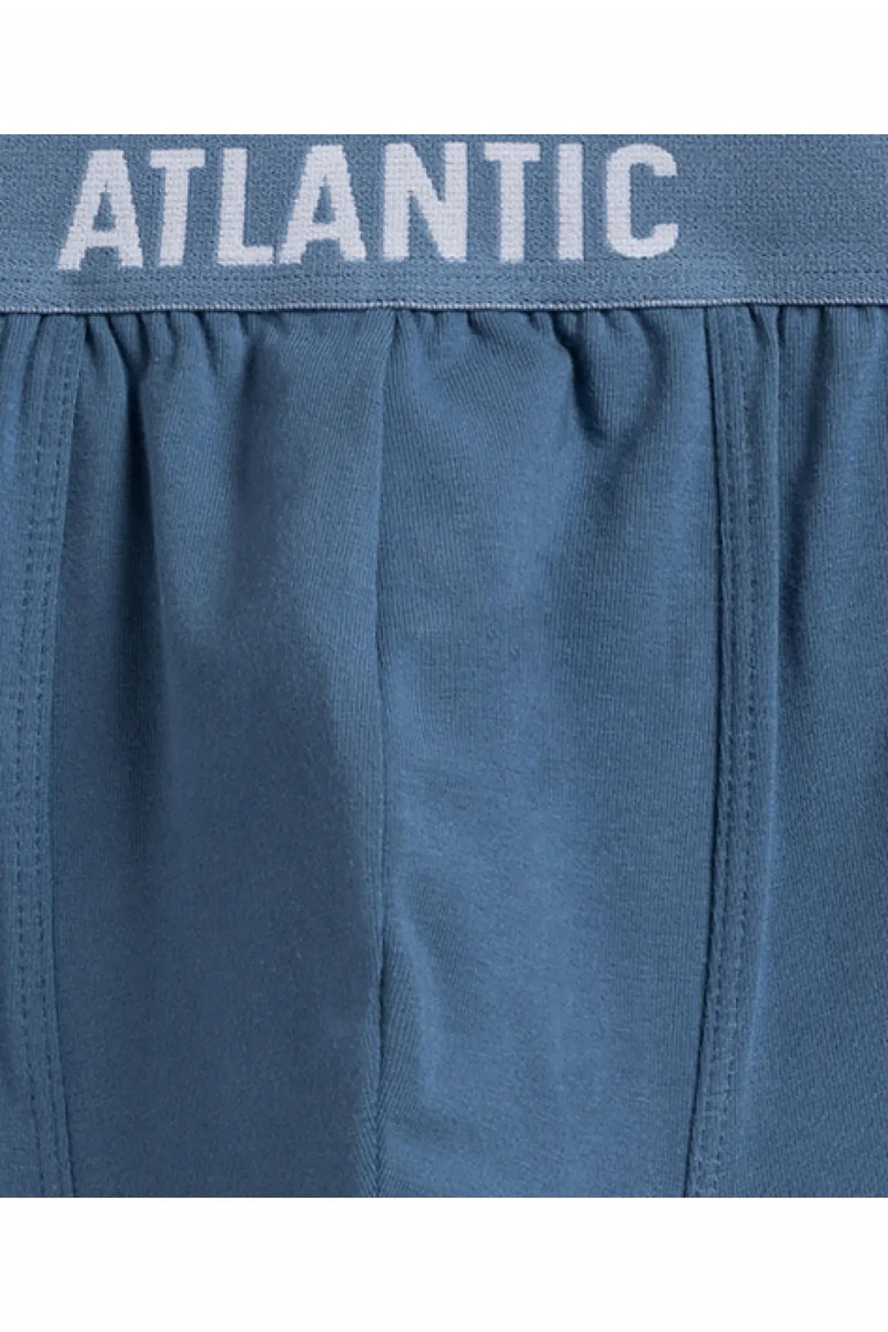 Трусы мужские шорты ATLANTIC хлопок. Набор 5шт. 5SMH-004 св.голубой/серо-голубой/голубой/т.голубой/т.синий - LeConfort