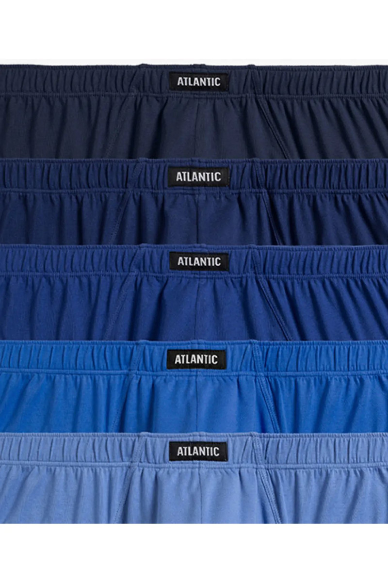 Труси чоловічі класика ATLANTIC бавовна.Набір 5шт. 5SMP-003 св.блакитний//блакитний/т.блакитний/синій//т.синій - LeConfort