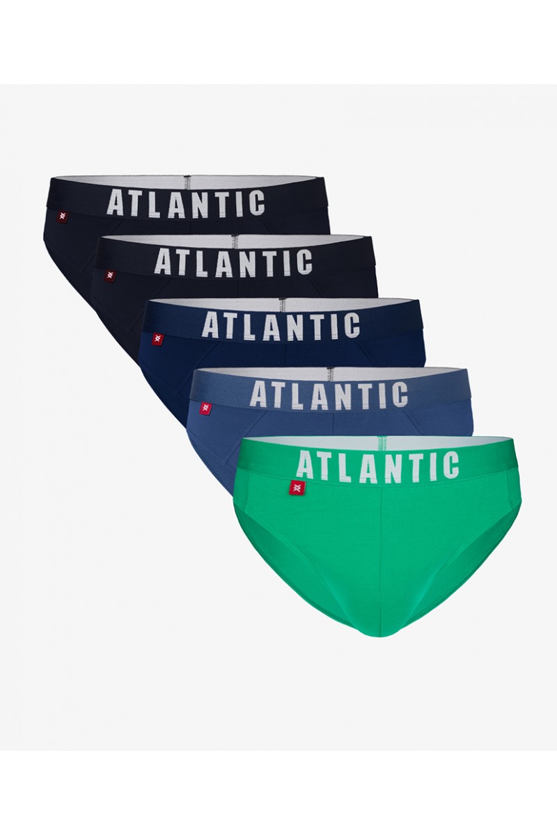 Труси чоловічі спорт ATLANTIC бавовна.Набір 5шт. 5SMP-004 GRA/DENJ/ZIE/GRA/NIEC - LeConfort