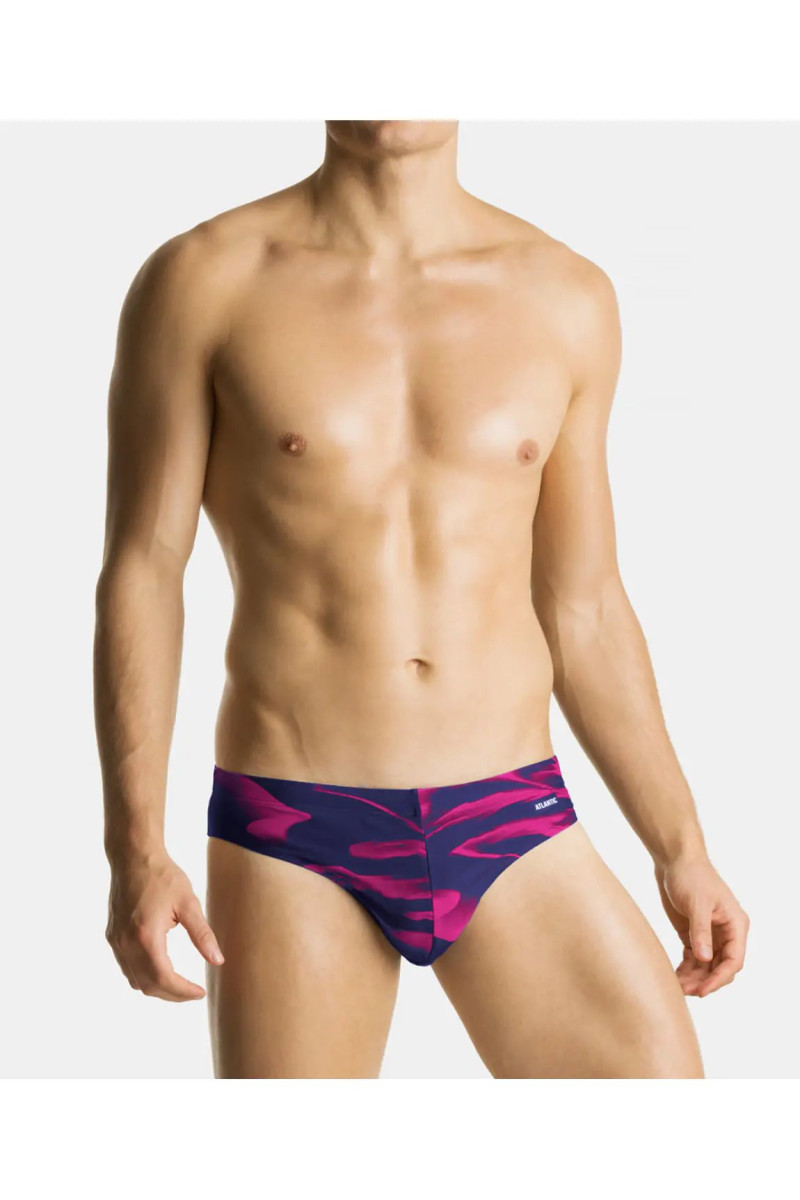 Трусы мужские купальные спорт ATLANTIC KMT-337 синий/розовый - LeConfort