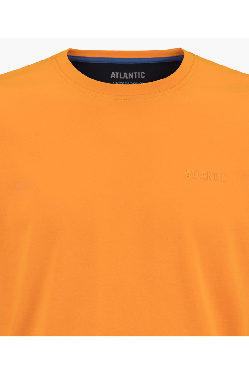 Футболка чоловіча бавовна ATLANTIC NMT-034 помаранчевий - LeConfort