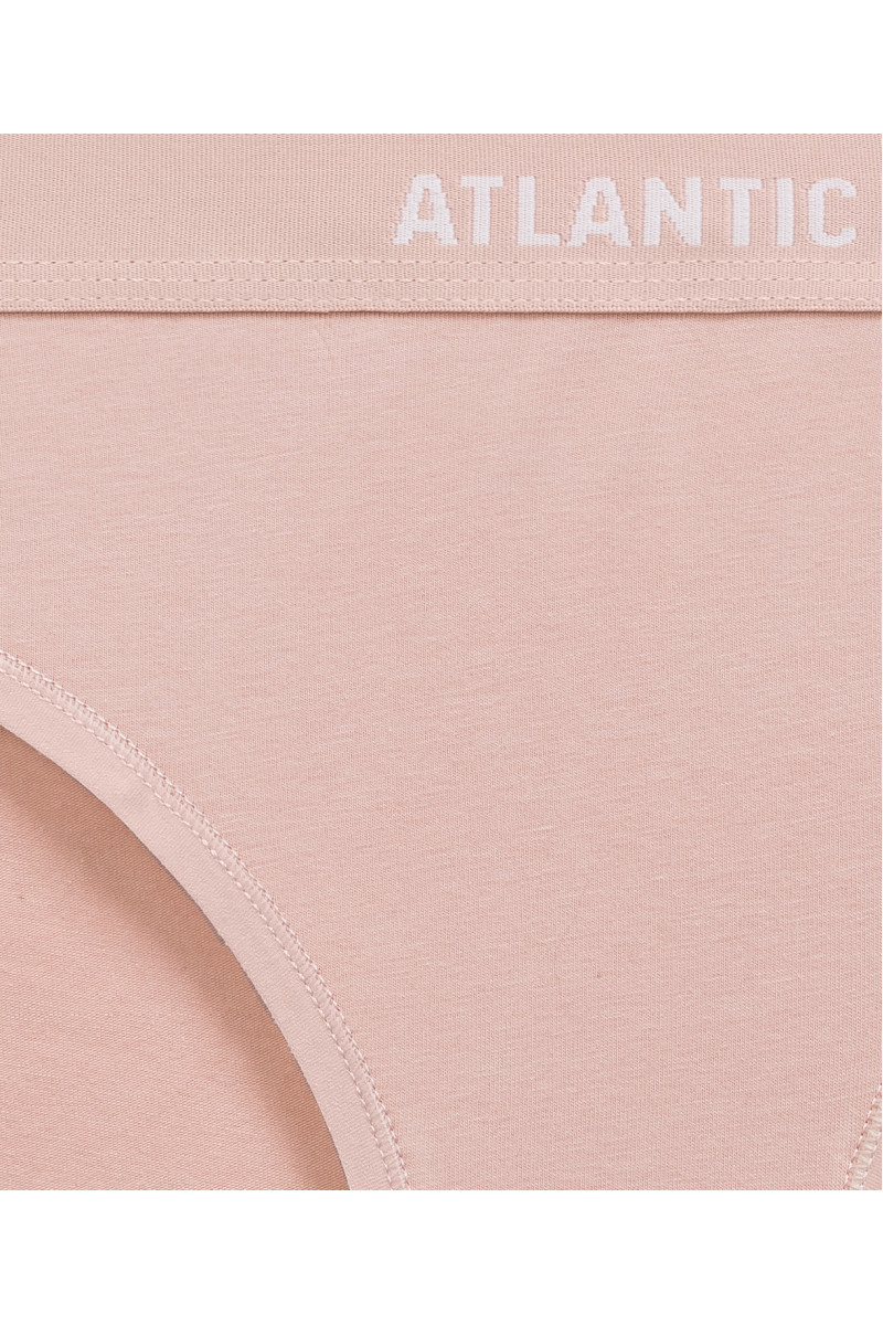 Трусы женские спорт ATLANTIC хлопок. Набор 3шт. 3CLP-012  чёрный/розовый/серый меланж - LeConfort