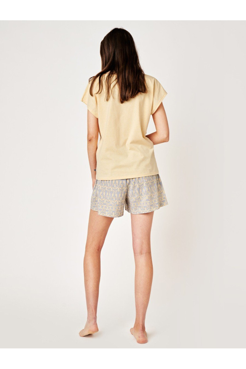 Піжама жіноча/домашній комплект (футболка + шорти) бавовна KEY LNS-795 A24 XXL-3XL - LeConfort