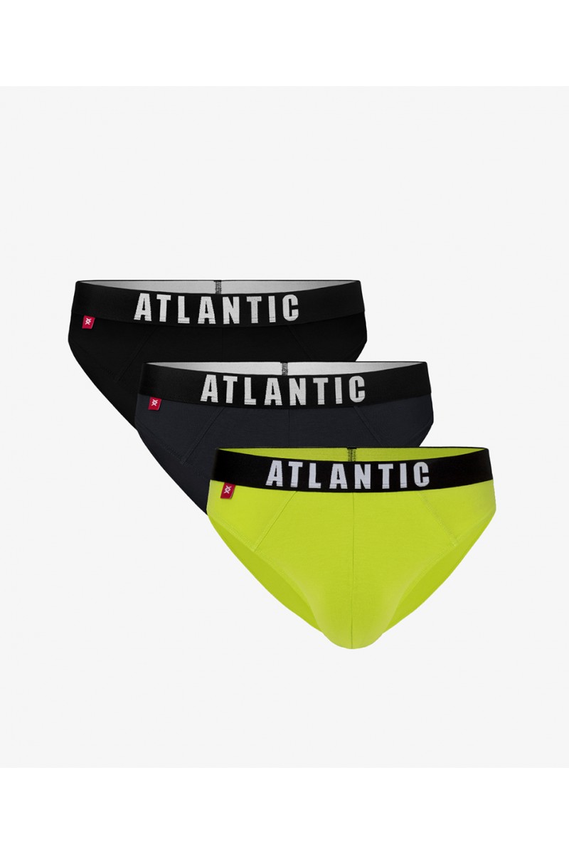Труси чоловічі спорт ATLANTIC 3MP-094CZA/GRF/LIMC(3шт.) - LeConfort